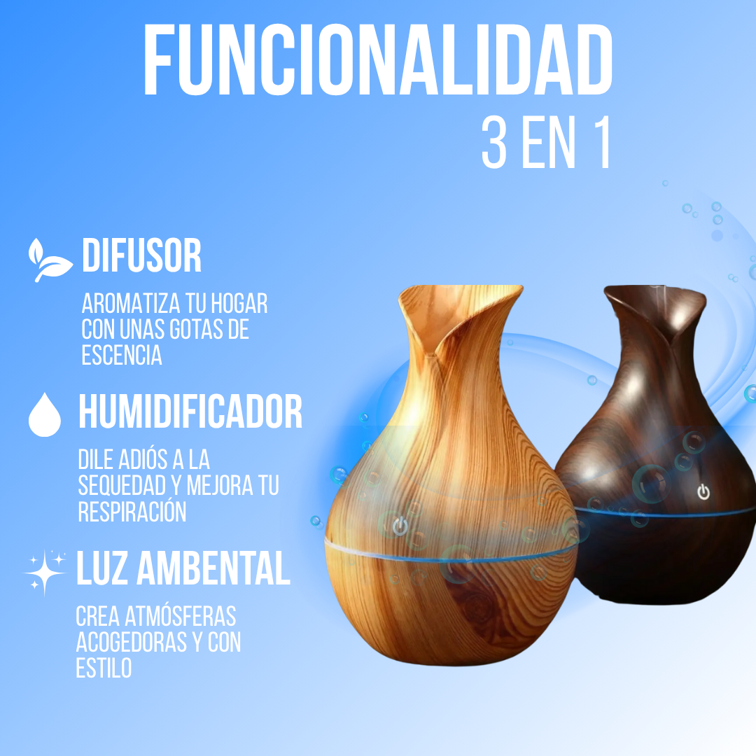 Difusor Inteligente de Aromatizantes con Luz LED